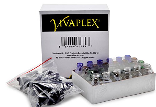Vivaplex, 12, Assorted Colors, 2 Oz Glass Bottles, With Lids - Import It All - View #5