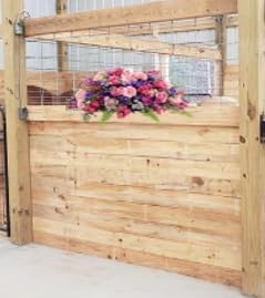 18 Inch Wire Rust Resistant Galvanized Gravestone Double Saddle Cemetery Headstone Saddle with 2 x 4 x 18 in StyroFoam Attached (2 Pack)