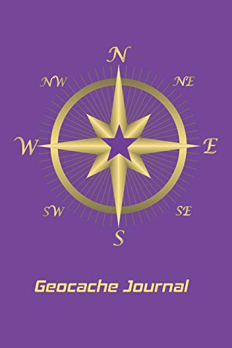 Geocache Journal: Personal Book for keeping track of important GeoCache Treasure Information-Great for anyone who prefers to take physical notes to ... tracker. Purple Cover with Golden Compass image 3