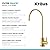 KRAUS Purita 2-Stage Under-Sink Filtration System with Single Handle Drinking Water Filter Faucet in Brushed Brass, FS-1001-FF-100BB