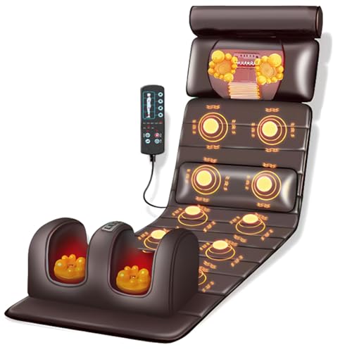Vibration Massage Mat,Full Body Vibrating Heating Massage Pad,10 Vibration Motors,3 Strength...