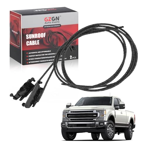GZGN FL3Z16502C22 Sunroof Glass Cable Compatible with F-ord F150 2015-2020, F250 F350 F450 2017-2019, Expedition 2018-2021, Lincoln Navigator 2018-2020 Sunroof Glass Cables Sunroof Repair kit 2PCS