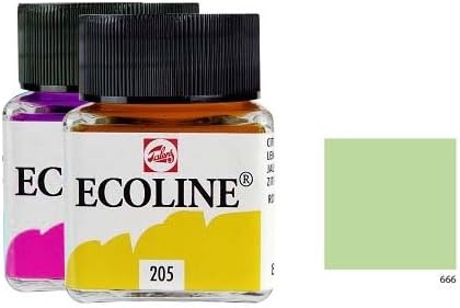 ECOLINE - PAINTING & DRAWING LIQUID WATERCOLOUR INK - PASTEL GREEN 30ml - Image 3