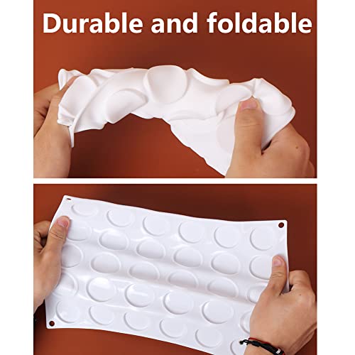 Wax Seal Silicone Mat For Wax Sealing Stamp, 30 Cavity Wax Seal Molds With 300Pcs Removable Sticky Adhesive Dots For Diy Craft Adhesive Waxing Stamp #TOP5