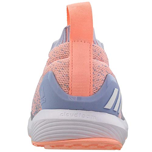 adidas Rapidrun Laceless Girls Shoes Size 7, Color: Coral/Sky3