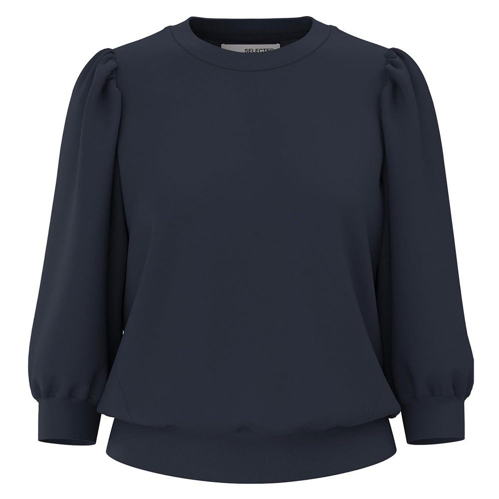 SELECTED FEMME Sweatshirt Puff Sleeve Dark Sapphire, S