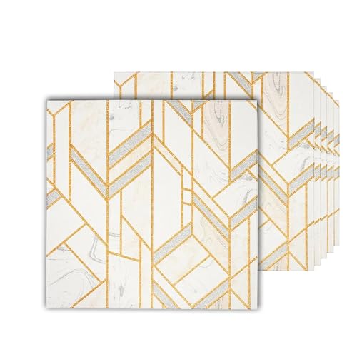 Image of REXOTEX Self-Adhesive Waterproof PE Foam 3D Wall Panels Wallpaper Sticker for Bathroom, Living Room, and Home Decoratio (70 x 77cm) (Pack of 8)