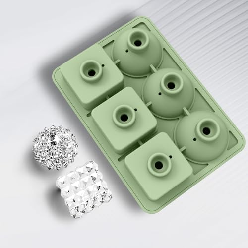 Molde de silicona para cubitos de hielo grande con tapa miniatura 4