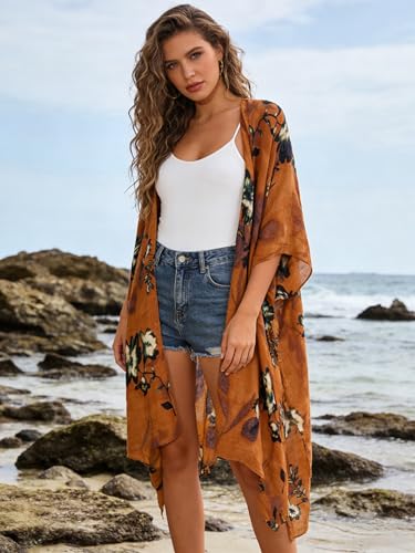 Image of Breezy Lane Kimonos for Women Swimsuit Coverups Beach Cover Up Swimwear Cardigan Summer
