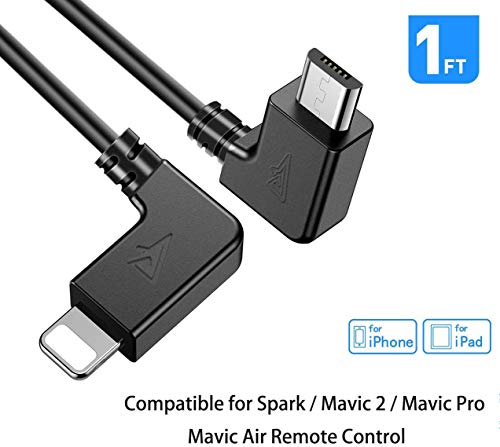 RCstyle Mavic Mini/Spark OTG Cable for iPhone to Micro USB Cable Cord Perfect