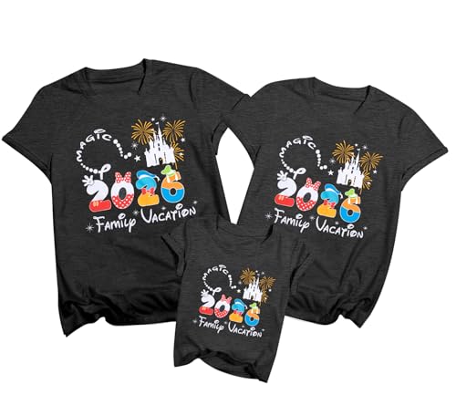 Family Vacation Shirts 2026 Family Matching Outfits Magical Tshirt for