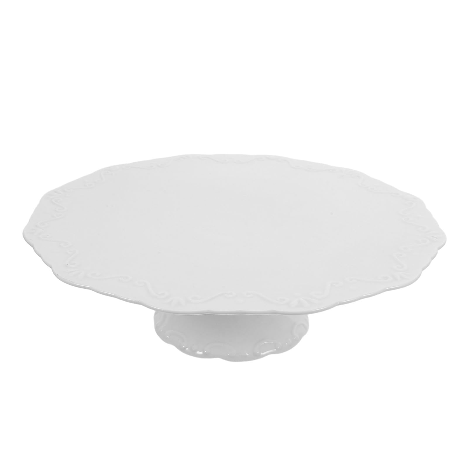 Alasum Soporte de Cerámica para Tartas Diseño Elegante y Seguro, Bandeja para Exhibición de Pasteles y Frutas Adecuado para Shower y Graduación