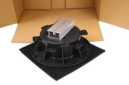 Gartenwelt Riegelsberger Musterbox für Balkenlager PRO Terrassenlager Stelzlager für Holz WPC Aluminium BPC Hartholz Unterkonstruktion