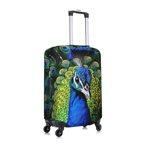 Blue Peacock Luggage Cover for Suitcase TSA Approved Elastic Suitcase Cover Anti-Scratch Travel Luggage Protector Cover Washable Trolley Case Cover Fit 18-32 Inch Luggage X-Large3