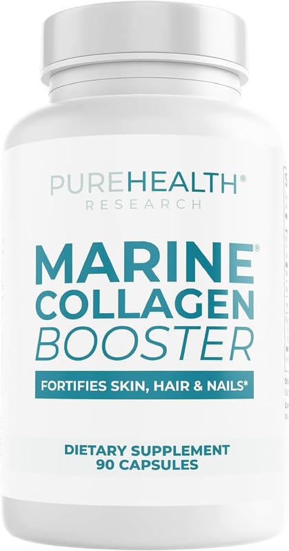 Evorina PUREHEALTH RESEARCH Marine Collagen Supplement - with Hyaluronic Acid, Aloe Vera Leaf Extract, Morikol Marine Collagen Tripeptides & Vitamin E - 90 Capsules | High Strength Herbal Supplement | Clean Label Ayurvedic Wellness-image-31