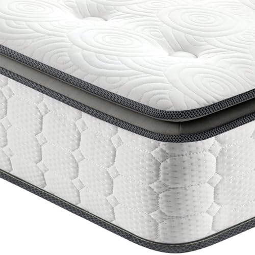 Preisvergleich Produktbild Vesgantti Matratze 100x200 Federkernmatratze 7-Zonen Taschenfederkernmatratze Modern Tonnentaschenfederkernmatratze Comfort Boxspring Mattress (H4, Fashion Pillow-top 26cm)