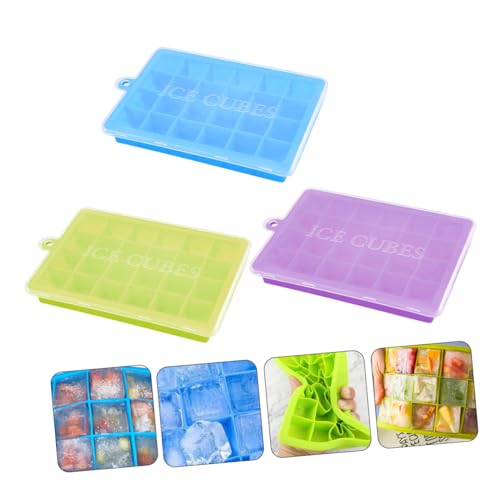 Molde de Silicona para Cubos de Hielo 3 Piezas miniatura 6