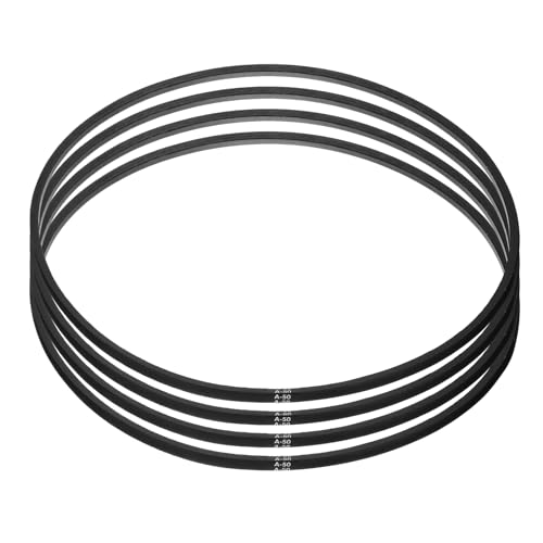 Image of uxcell 4pcs A50 or 4L520 Classic Wrapped Rubber V-Belt, 50 inch(1270mm) Inside Circumference, A Profile V Belt