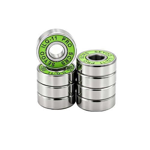 8Pcs 608-2RS ILQ-11 Skateboard Bearing for Roller Skates 608-2rs 8x22x7mm Inline...