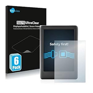 Savvies 6x Schermbeschermer compatibel met Amazon Kindle 2019 (10. Gen.) Screen Protector Ultra Transparant