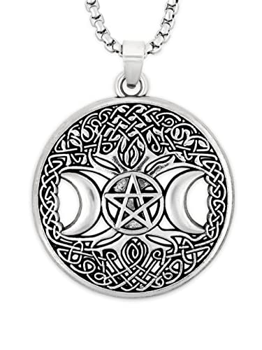 HAQUIL Viking Celtic Wiccan Tree of Life Pendant Necklace, Tree of Life Jewelry Gifts for Men and Women