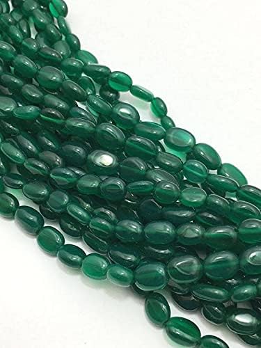 Cuentas de ónice verde natural LKBEADS para evitar roturas en joyería artesanal 4