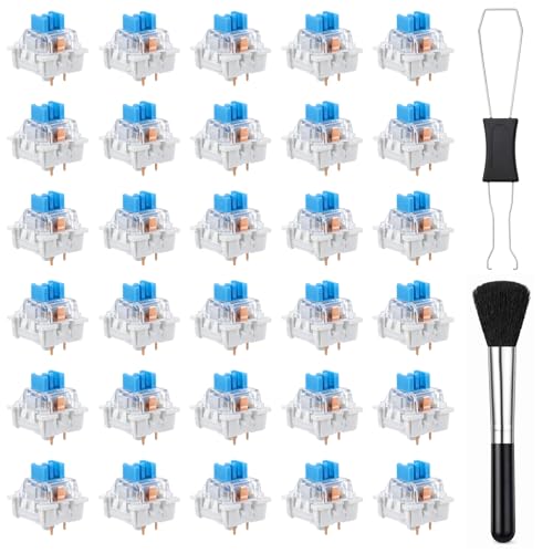 Ptwola 32 Pcs Mechanical Keyboard Switch 3 Pin Keyboard...