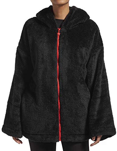 KENDALL + KYLIE Women's Zip Front Bed Jacket, Black, Medium