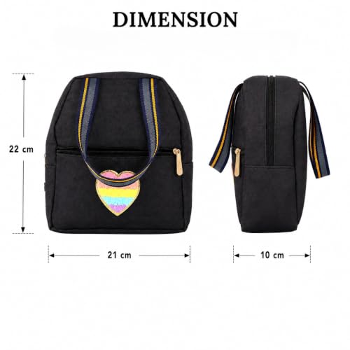 Image of ENSAC Lunch Bag for Men & Women | Tiffin Bag with Zip Closure & Double Handle | Reusable Hot & Cold Lunch Box Carry Bag for Office, School, Travel & Daily Use