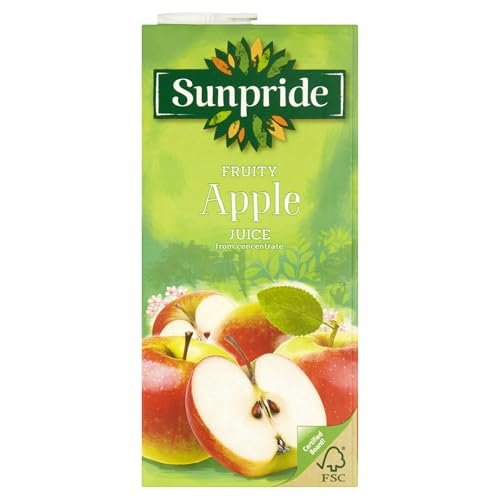 Sunpride Zumo de manzana, 12 cajas de 1 litro