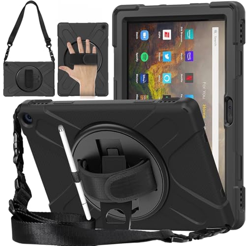 Fire HD 10 / HD 10 Plus 11 2021P[X ϏՌ ϋv ȃJo[ LbNX^h/nhXgbv/L[V_[Xgbvt Amazon Fire HD 10 Plus 11 2021Np ub