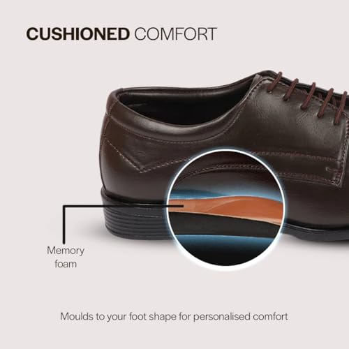 Image of FAUSTO Men's Formal Office Dress Lace Up Derby Shoes