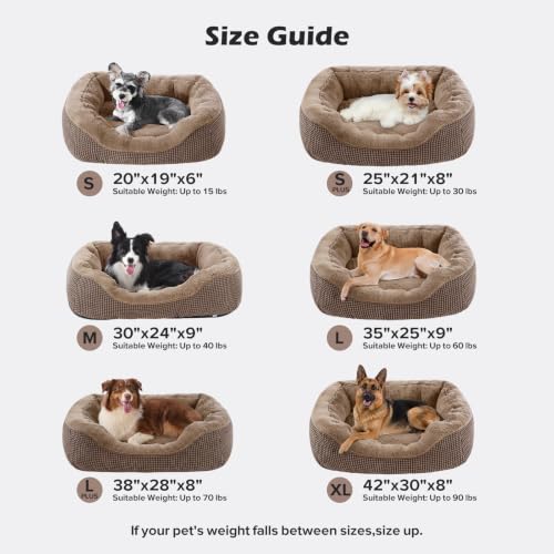 Image of INVENHO Large Dog Beds Large Sized Dog, Washable Orthopedic Warming Soft Sleeping Durable with Anti-Slip Bottom