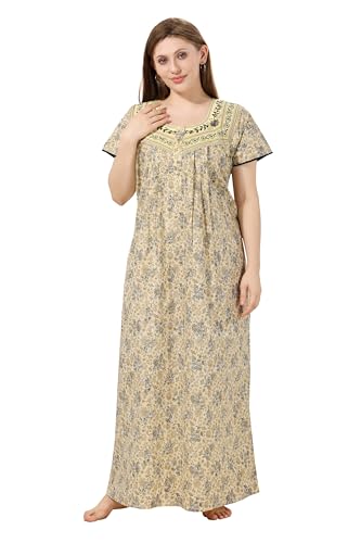 Image of Soulemo Women's Pure Cotton Floor Length Nighty 1690