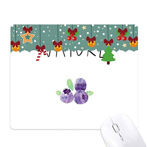 Mouse pad juego y oficina Soloisland Blueberry Plant: alfombrilla de goma antideslizante