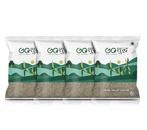 Image of Goshudh Whole Pearl Millet (Bajra Sabut) 4kg (1kg Each Pack of 4) | No Added Preservatives