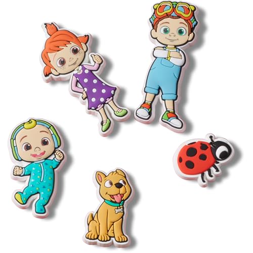 Image of Crocs Unisex's Jibbitz Cocomelon 5-Pack, Characters Shoe Charms, 5 Pack