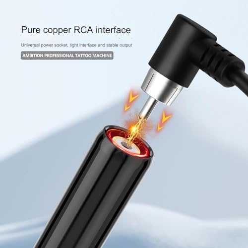 Bigcan Professional Eyebrow Tattoo Machine - Lightweight Aluminum Pen for Liner, Shader & Lip, Silent Coreless Motor, Precise Needle Control, CNC Integrated Carving,Red - Image 6