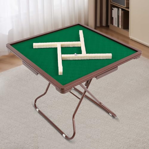 Mesa Plegable de Mahjong y Poker con Portavasos 34.65in miniatura 5