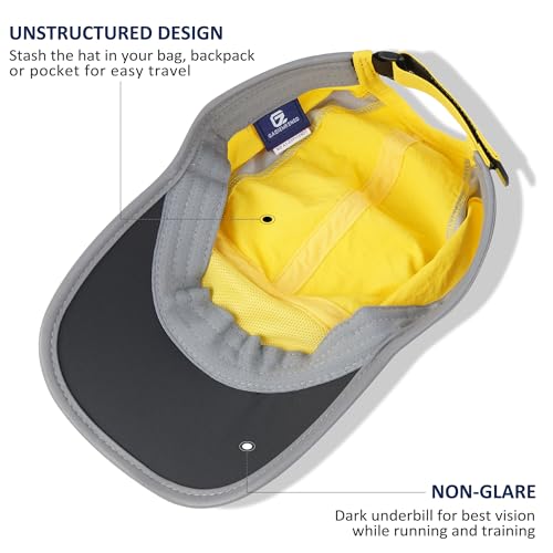 Image of GADIEMKENSD Reflective Folding Outdoor Hat Unstructured Design UPF 50+ Sun Protection Sport Hats for Womens and Mens