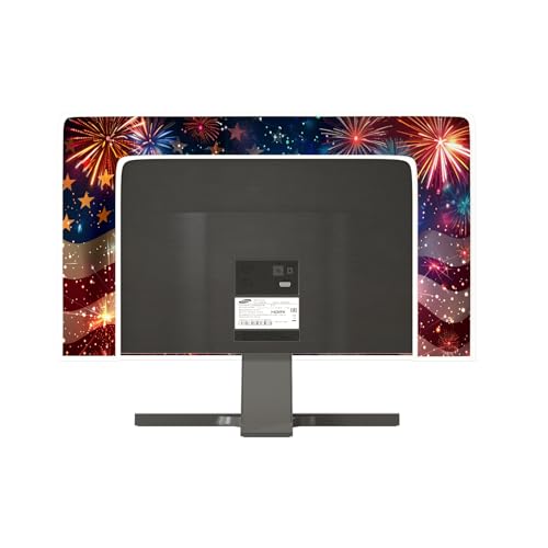 Image of Independence Day Waterproof Screen TV Cover 58, 59, 60 Inch The Old Glory 4th of July American Flag Anti-Static Dust Proof Protective Television Cover for LCD /LED /HD TV Screen