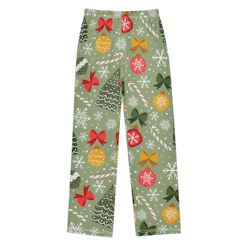 Boys' Pants New Year Christmas Toys Long Bottoms Jogger Pants Elastic Waist Trousers with Pockets S-XL