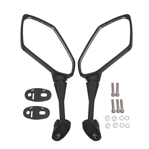 Espejos retrovisores para Kawasaki Ninja 250 accesorios de moto negros par izquierdo derecho