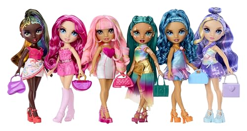 Rainbow High My Fashion Style – Kia – 28 cm lalka modowa w kolorze delikatnego różu z sukienką, torebką i butami, ruchoma, kolekcjonerska, do zabawy, dla dzieci w wieku od 4 do 12+