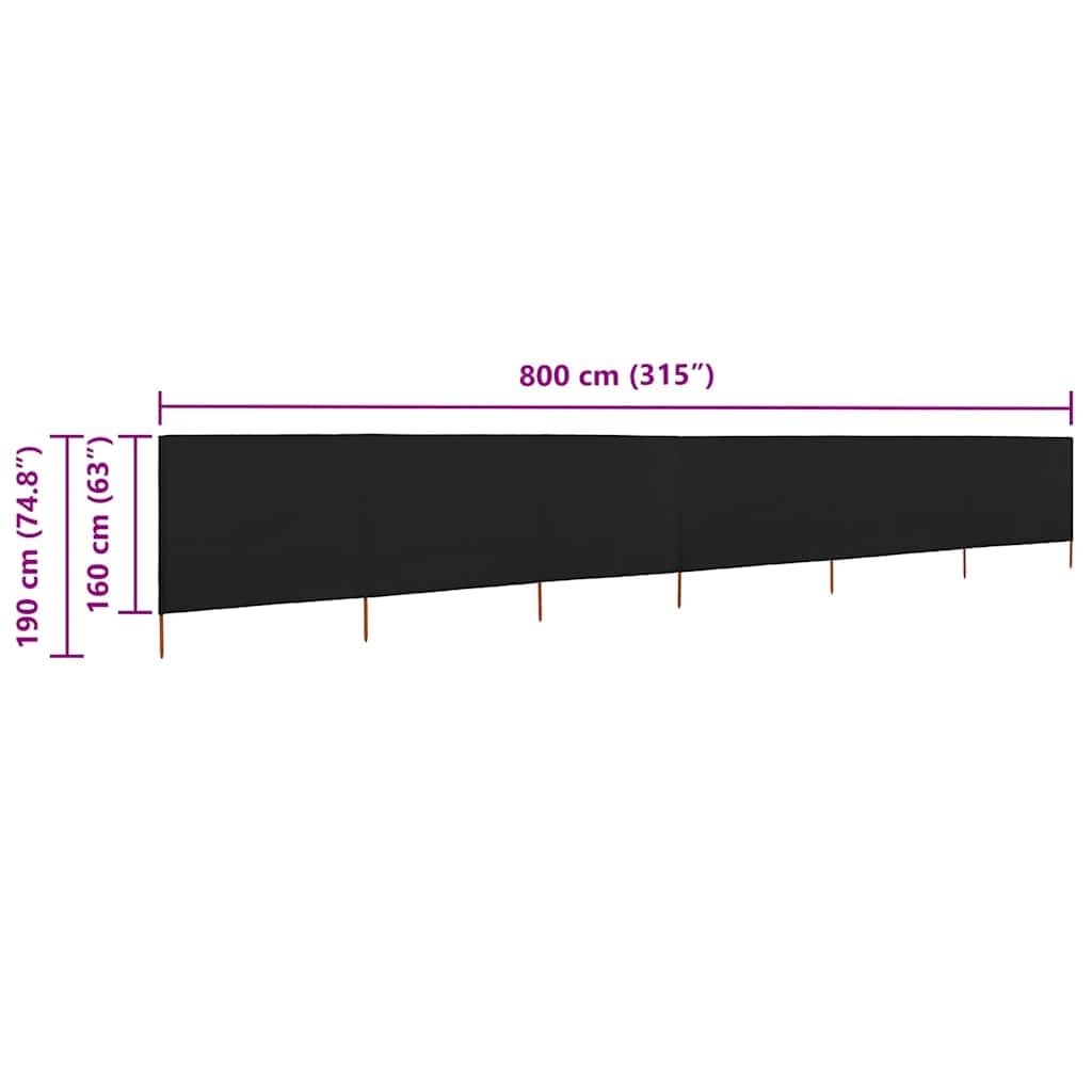 Windschutz Strand 3-teilig faltbar Windschutzgewebe 400 x 120 cm Weiß, mobiler Sichtschutz Zaun aus Vliesstoff mit 4 Holzpfählen 150 cm für Camping Garten und Terrasse