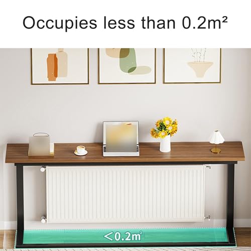 Estante de radiador de madera para mesa de sofá de salón 5