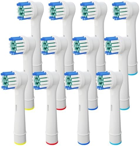 Replacement Toothbrush Heads Compatible with Oral-B Braun, 12 Pcs...