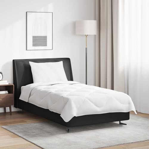 Mokuyary - Edredón de microfibra para cama de verano, con almohada de 2 piezas, color blanco