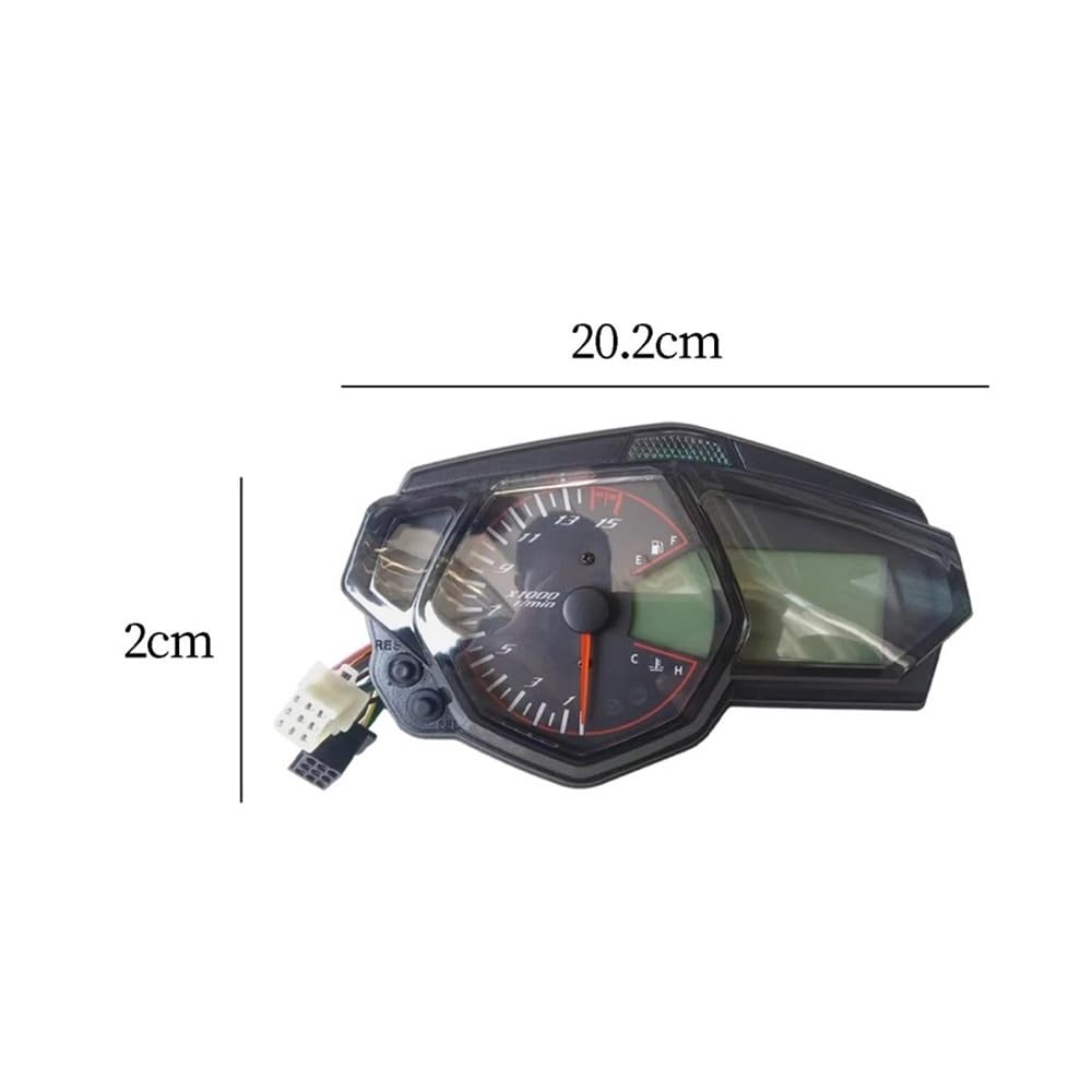 Velocímetro digital Velocímetro para motocicleta, pantalla de nivel combustible, odómetro Digital plástico, tacómetro para Universal