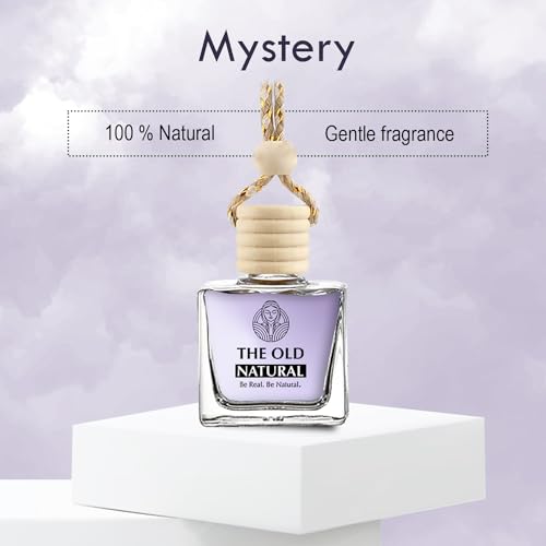 The Old Natural Car Perfume With Essential Oils | Car Perfume Diffuser With Wooden Lid | Car Fresheners Long Lasting | Car Perfumes (Pack Of 3, Expressions, Lavish Musk, Mystery - 10ml each)